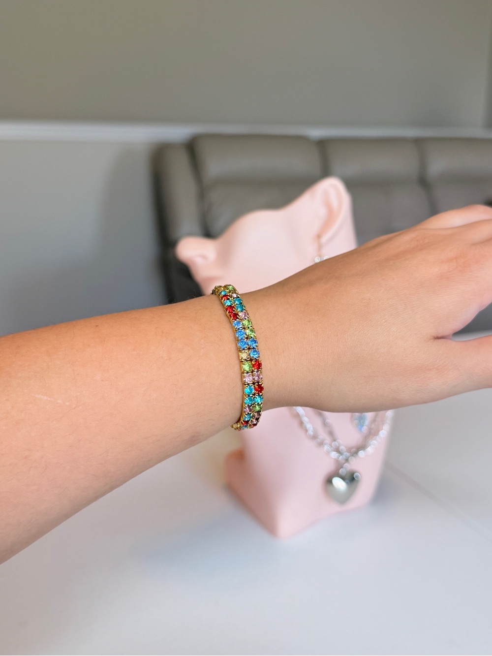Colorful Gold-Tone Bracelet - Picture 3 of 7